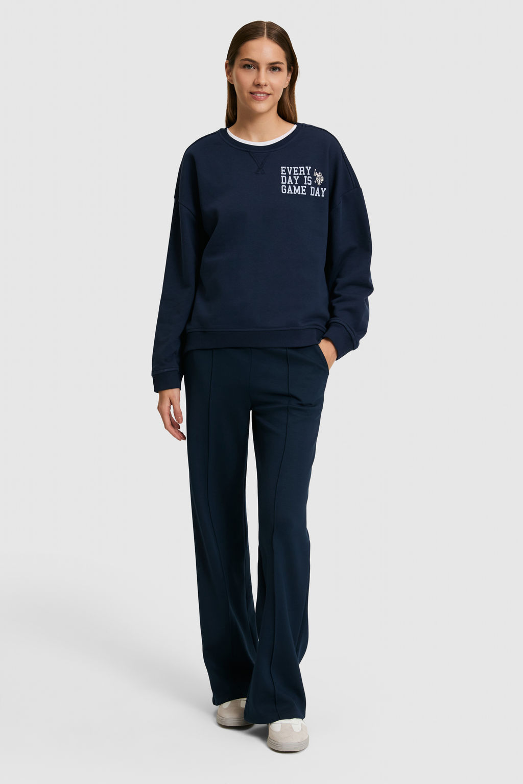 Kad_n Lacivert Bisiklet Yaka Sweatshirt - U.s. polo assn фото 5