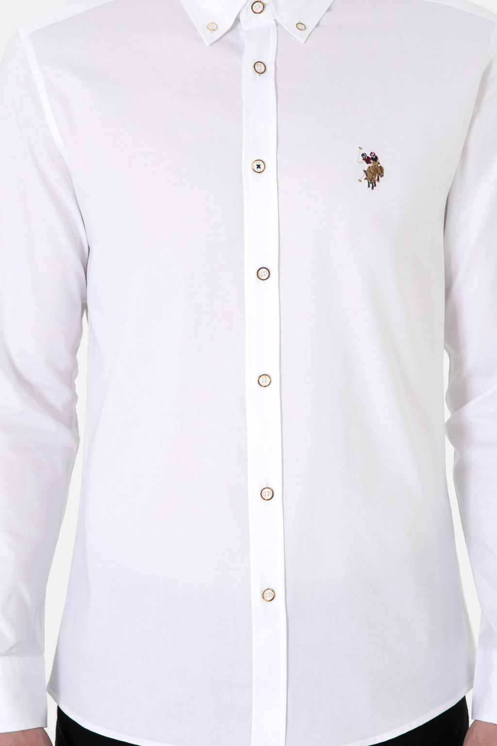Erkek Beyaz Uzun Kollu Basic G_mlek Sepette S_rpriz _ndirim - U.s. polo assn фото 6