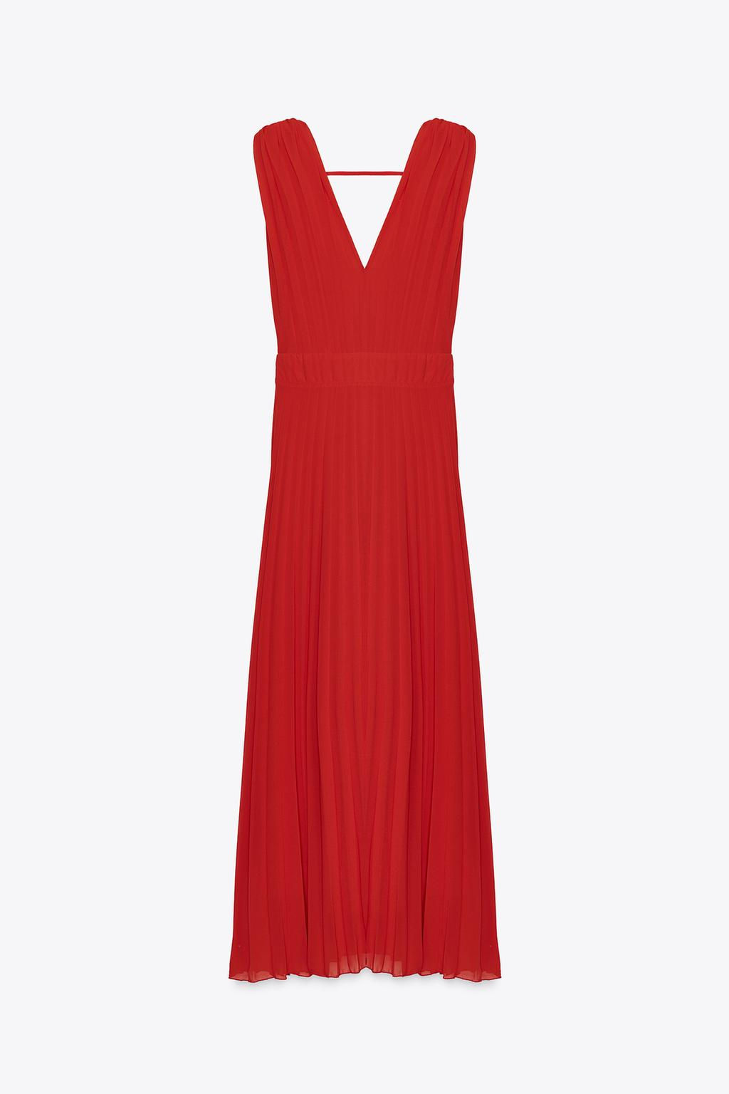 PLEATED MIDI DRESS - Zara фото 4