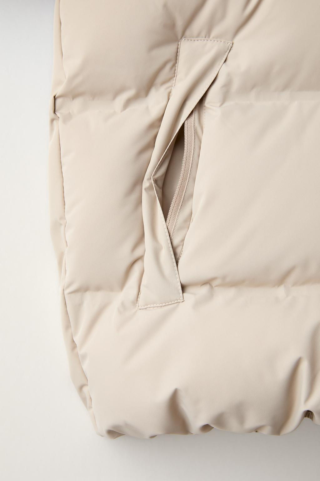 WATER-REPELLENT DOWN JACKET WITH LABEL - Zara фото 15