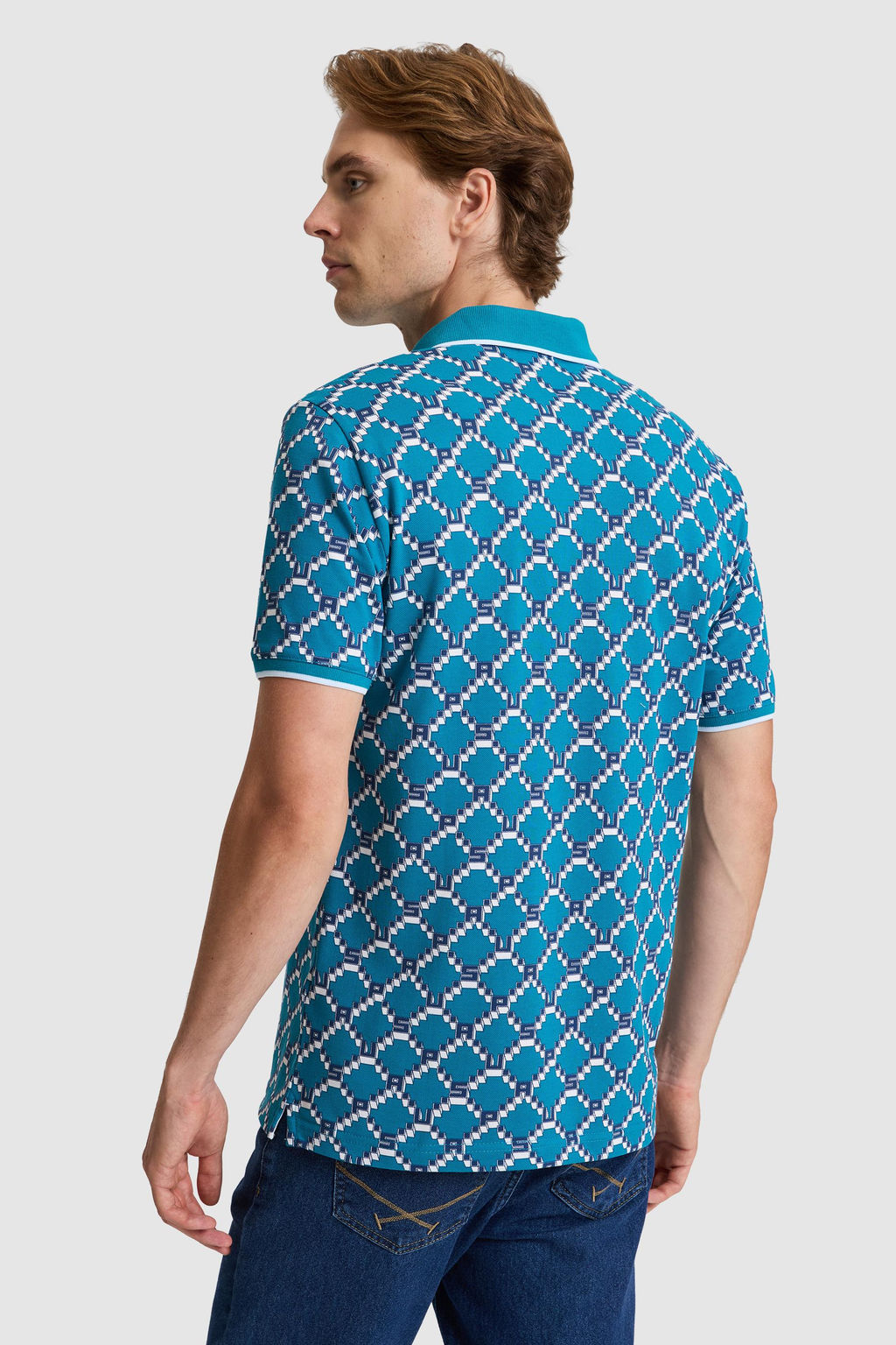 Erkek Petrol Regular Fit Polo Yaka Ti__rt