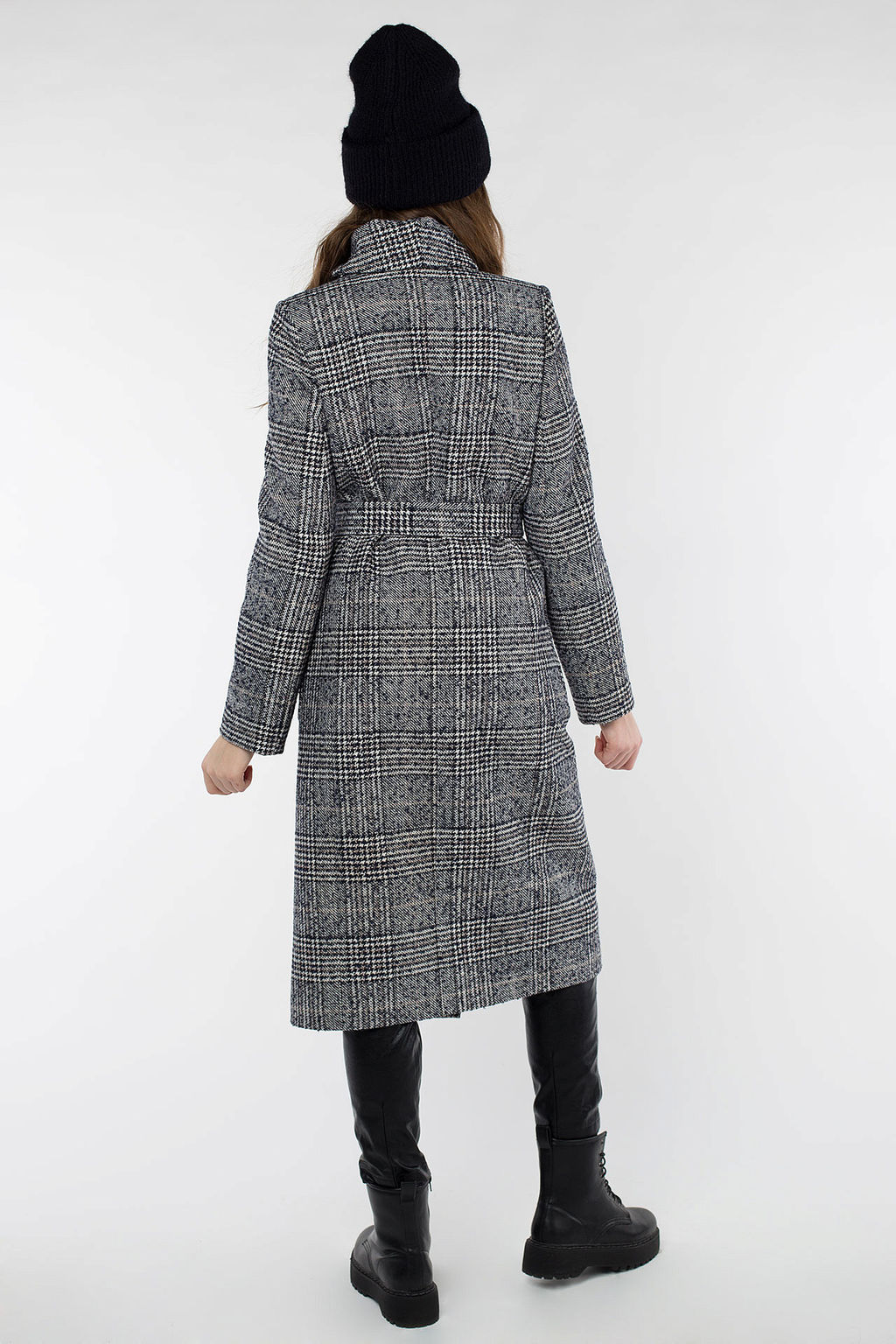 01-09459 Пальто женское демисезонное (пояс) - El podio фото 7