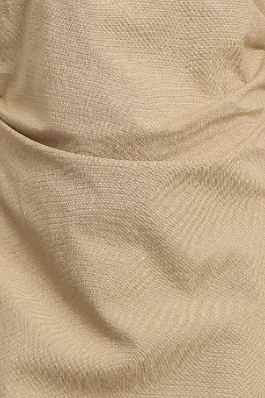 TRENDYOLMILLA Gri Duz Vucudu Saran Mini Drape Detayl? Dokuma Elbise TWOAW25EL00541  фото 8