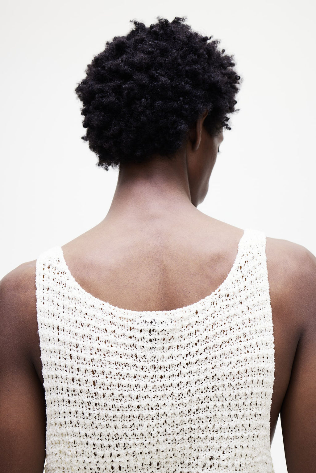 Camiseta sin mangas en punto Slim Fit - H&m фото 3