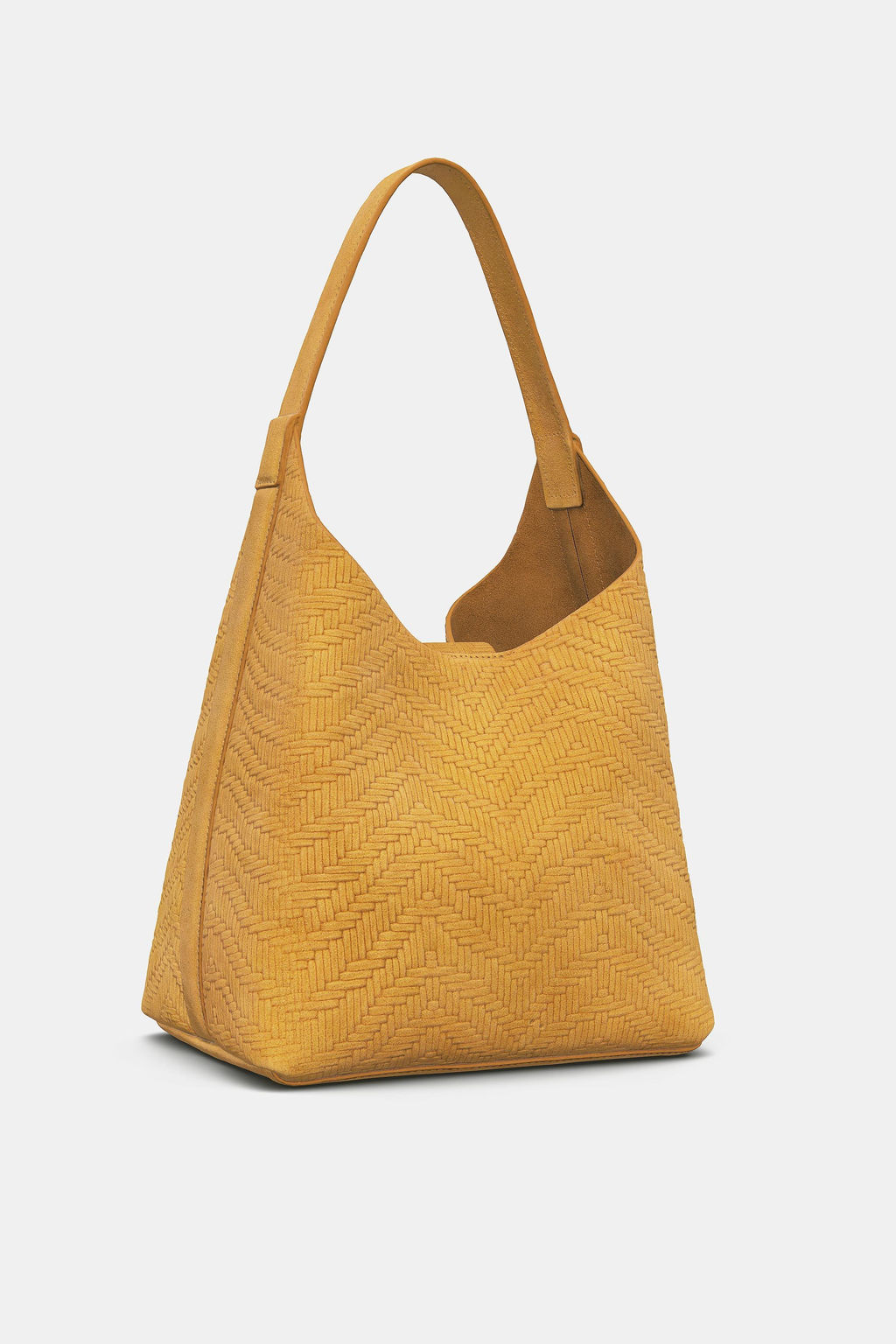 BRAIDED SPLIT SUEDE BAG - Zara фото 14