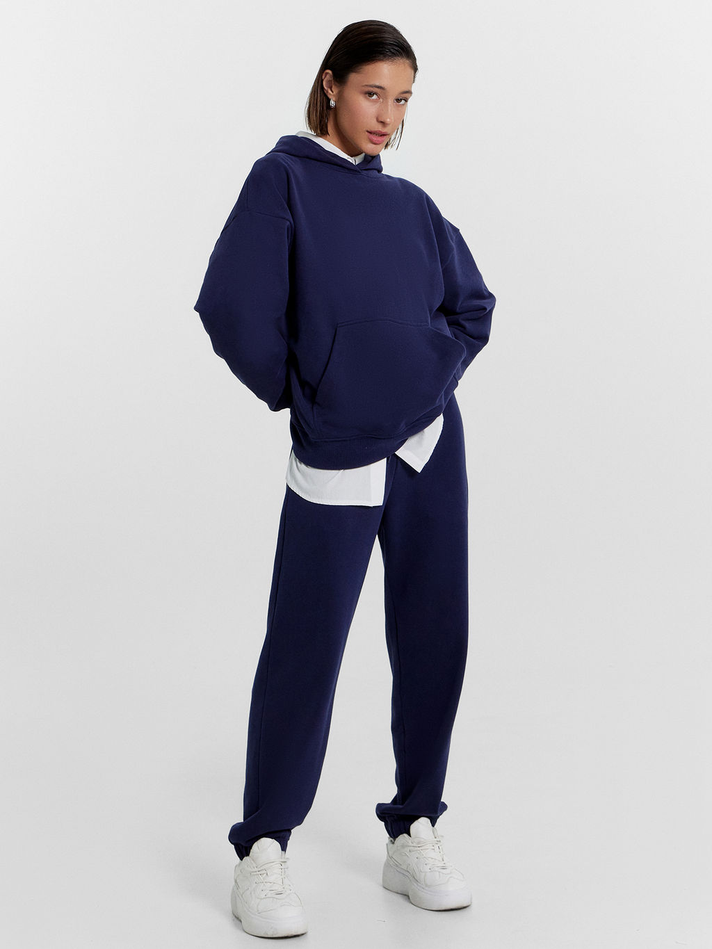 Комплект женский (худи, брюки) в синем цвете синее небо 372504