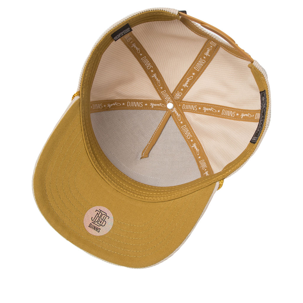 Бейсболка DJINNS арт. HFT Sunday Coffee Cord (кремовый)  фото 2