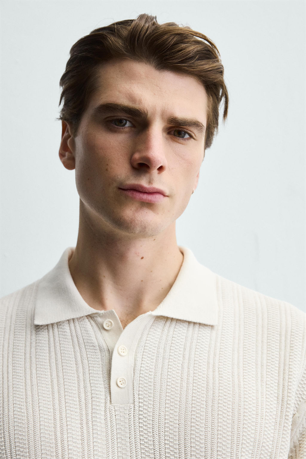 RIBBED KNIT POLO SHIRT - Zara фото 5