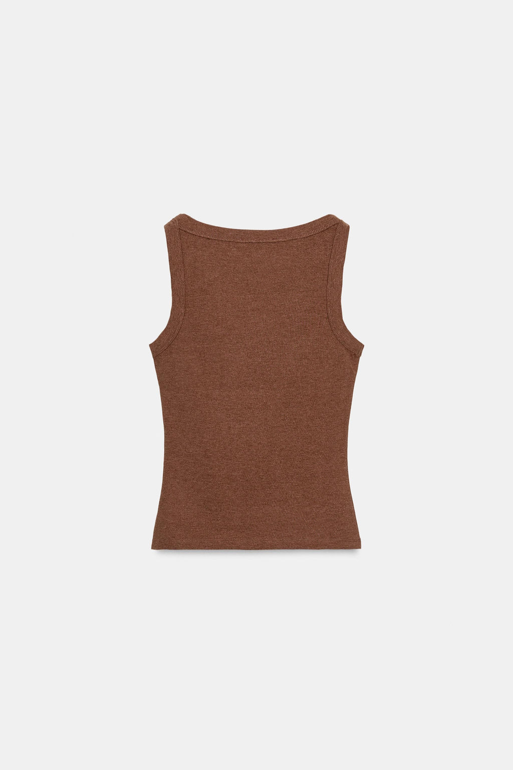 CAMISETA ALGOD?N MANGA SISA / Tostado vigor? - Zara фото 4