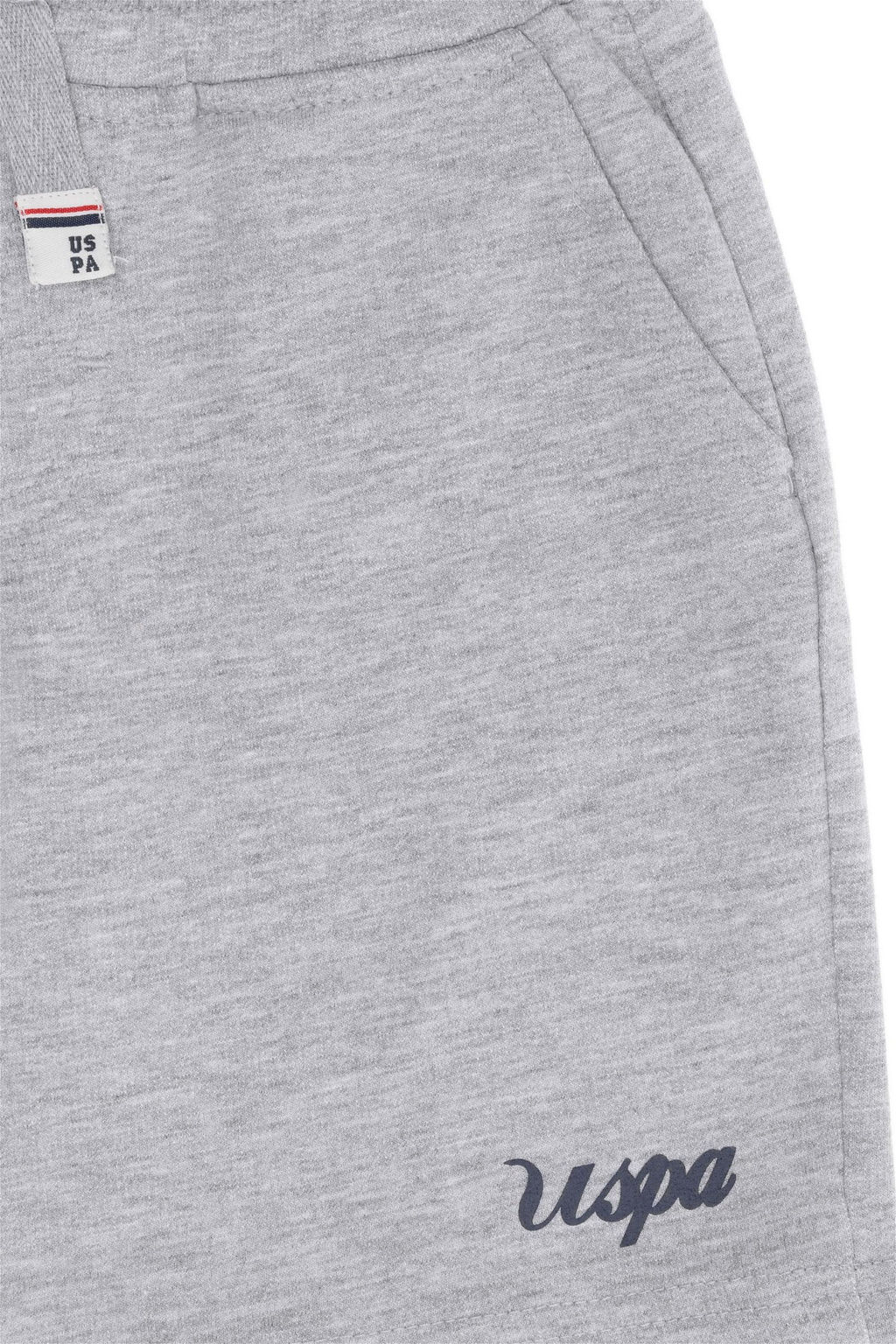 Серые меланжевые вязаные шорты для мальчика - U.s. polo assn фото 3