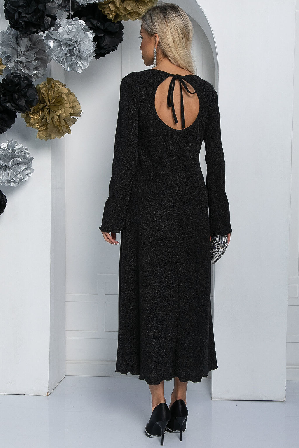 Платье Джела (черное) П11568 - Lt collection фото 9