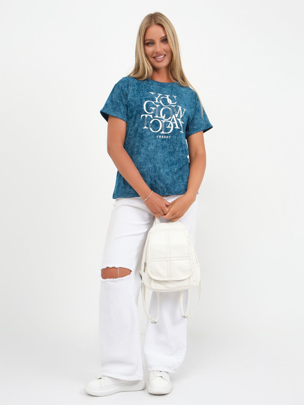 Футболка варенка Хлопок 100% Лиона индиго - Ивассорти фото 27