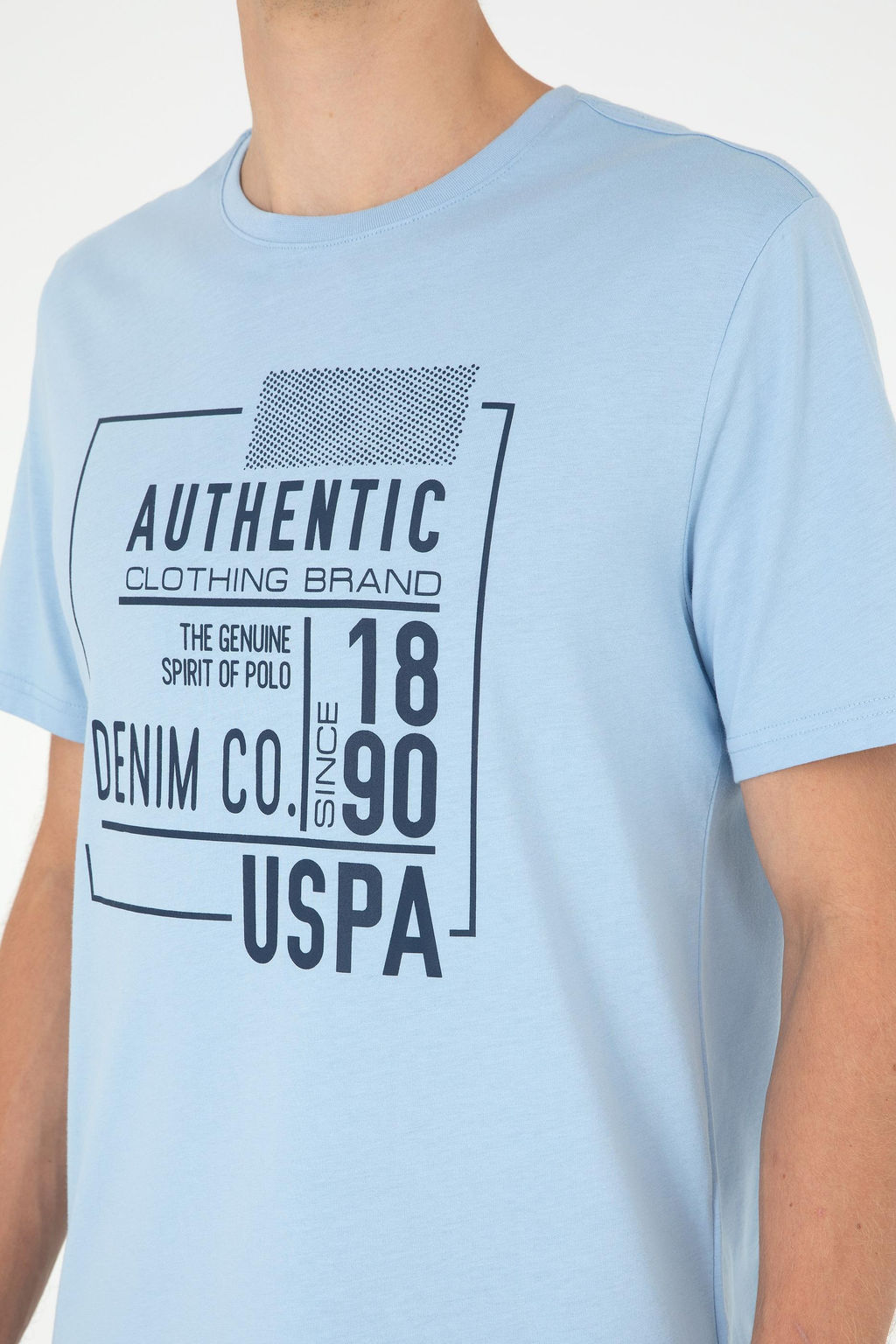 Мужская голубая футболка Неожиданная скидка в корзине - U.s. polo assn фото 7