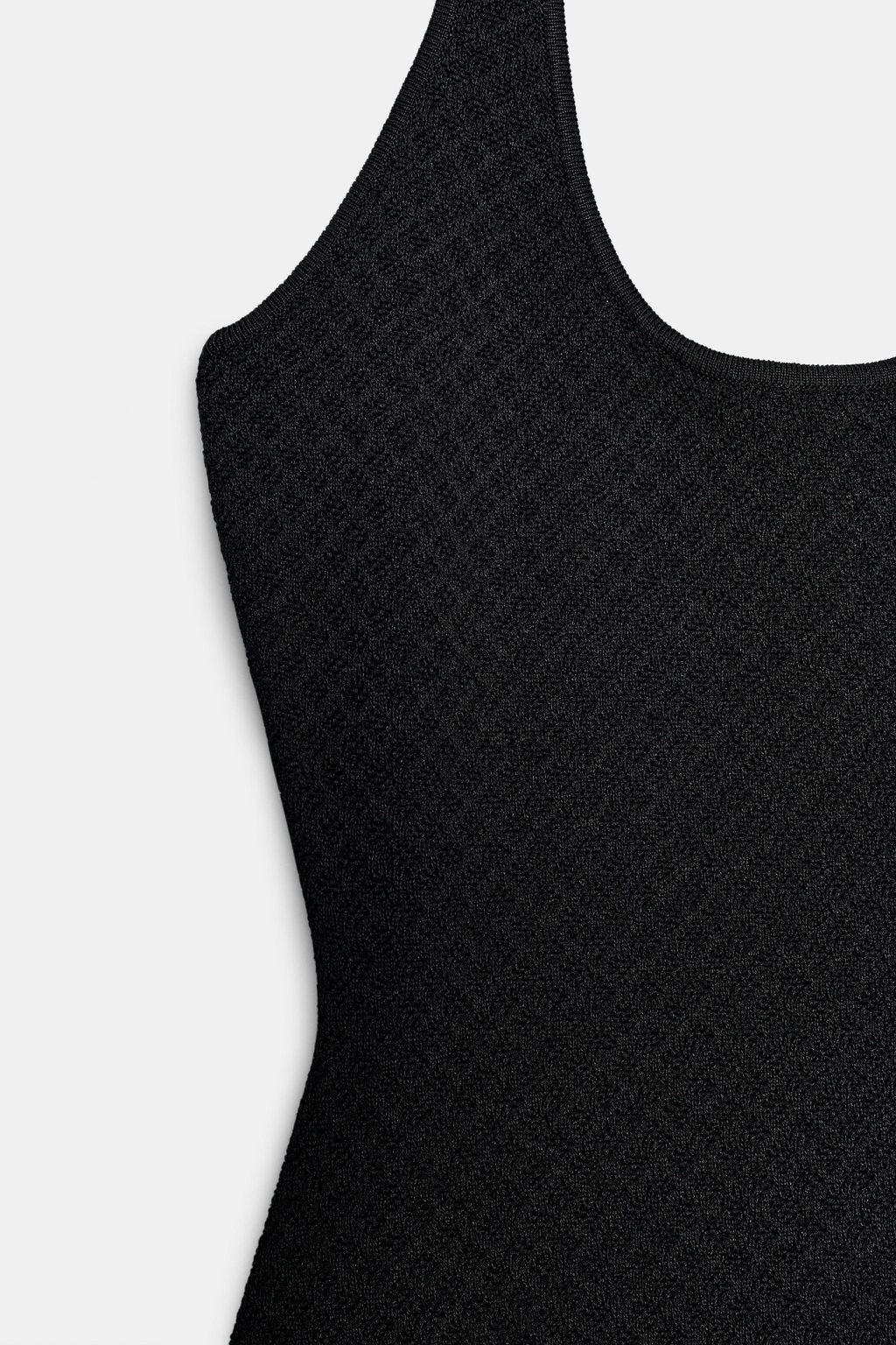 VESTIDO HALTER PUNTO COMBINADO / Negro - Zara фото 6