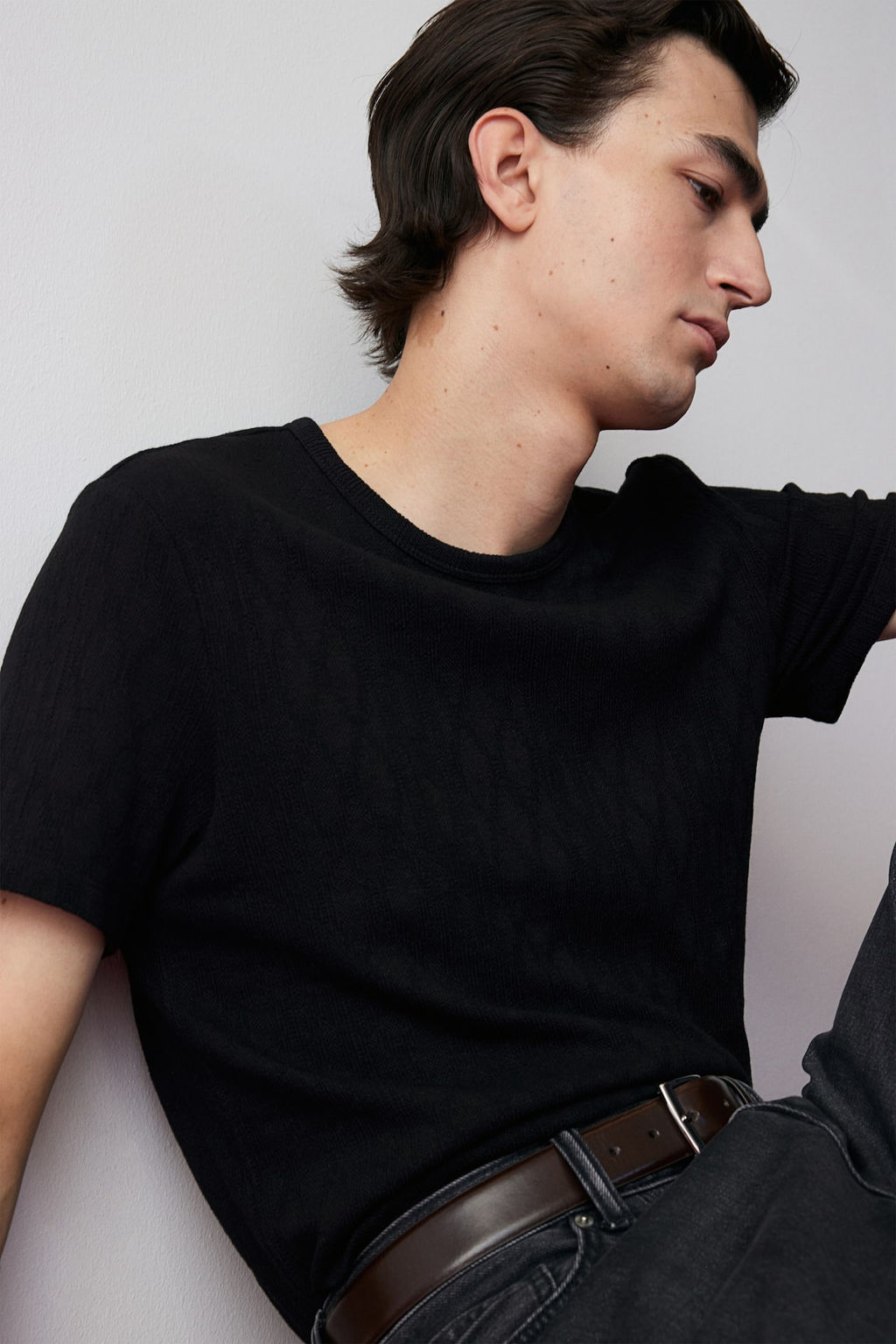 Camiseta con textura Slim Fit - H&m фото 2