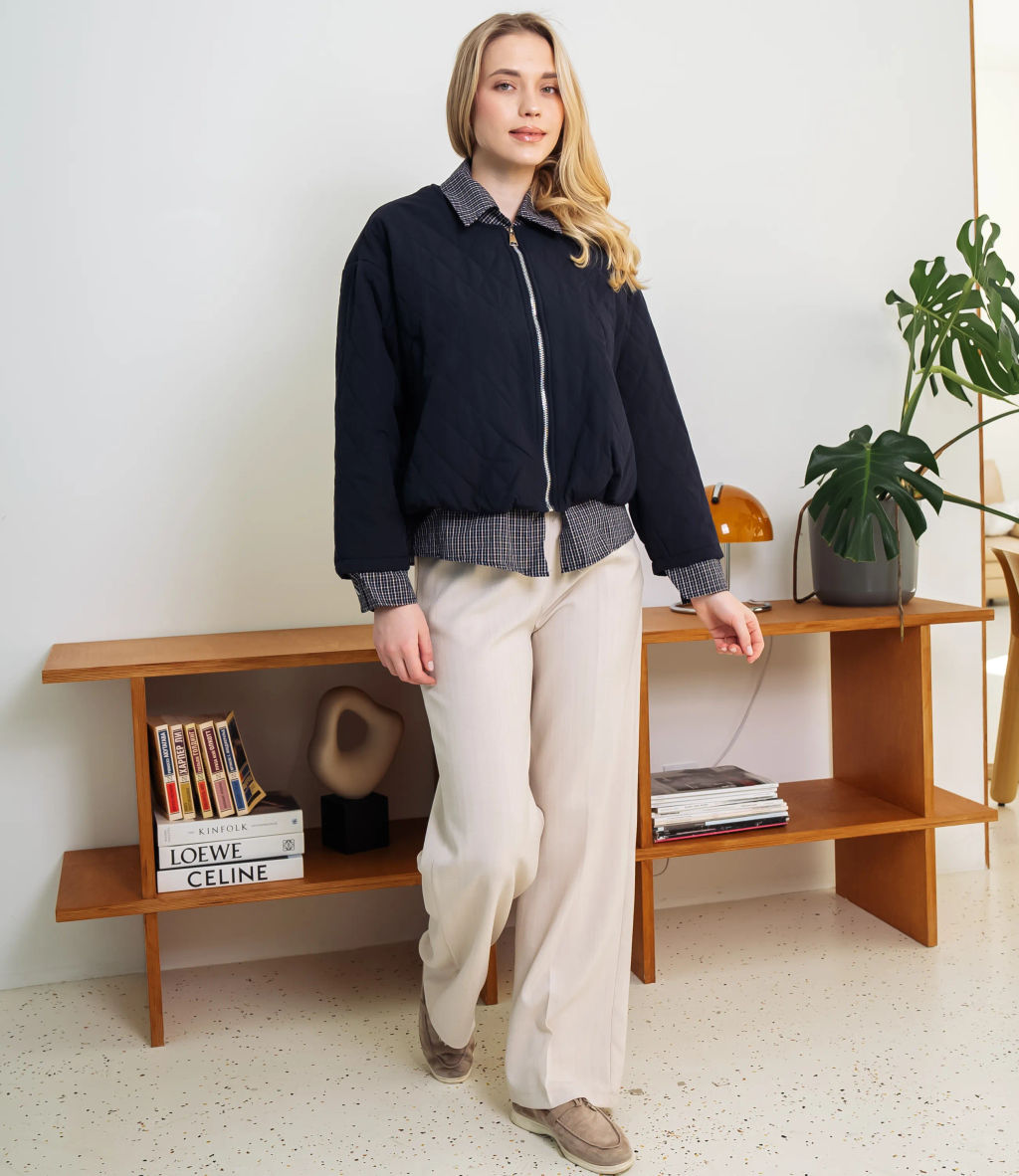 Куртка #КТ66199, тёмно-синий - Dommod фото 4