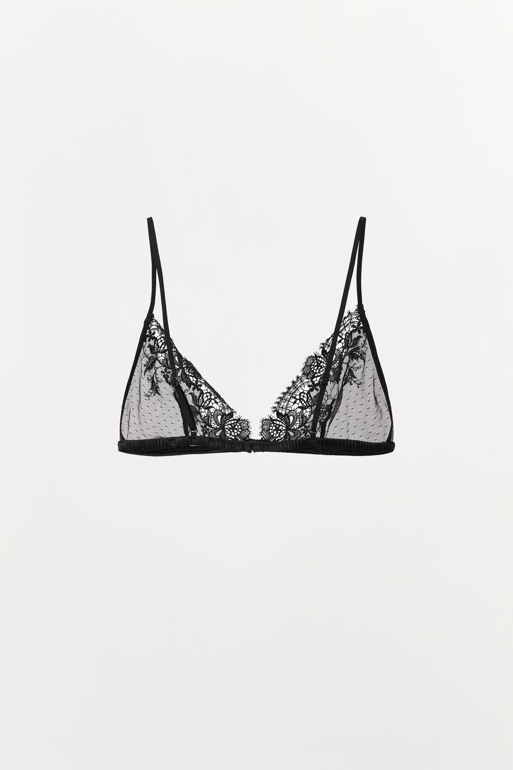 BRALETTE TRIANGULAR PLUMETI ENCAJE / Negro - Zara фото 7