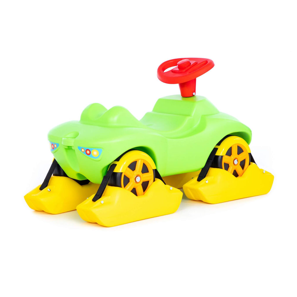 Каталка Мой любимый автомобиль со звуковым сигналом многофункциональная (зелёная) - Полесье фото 4