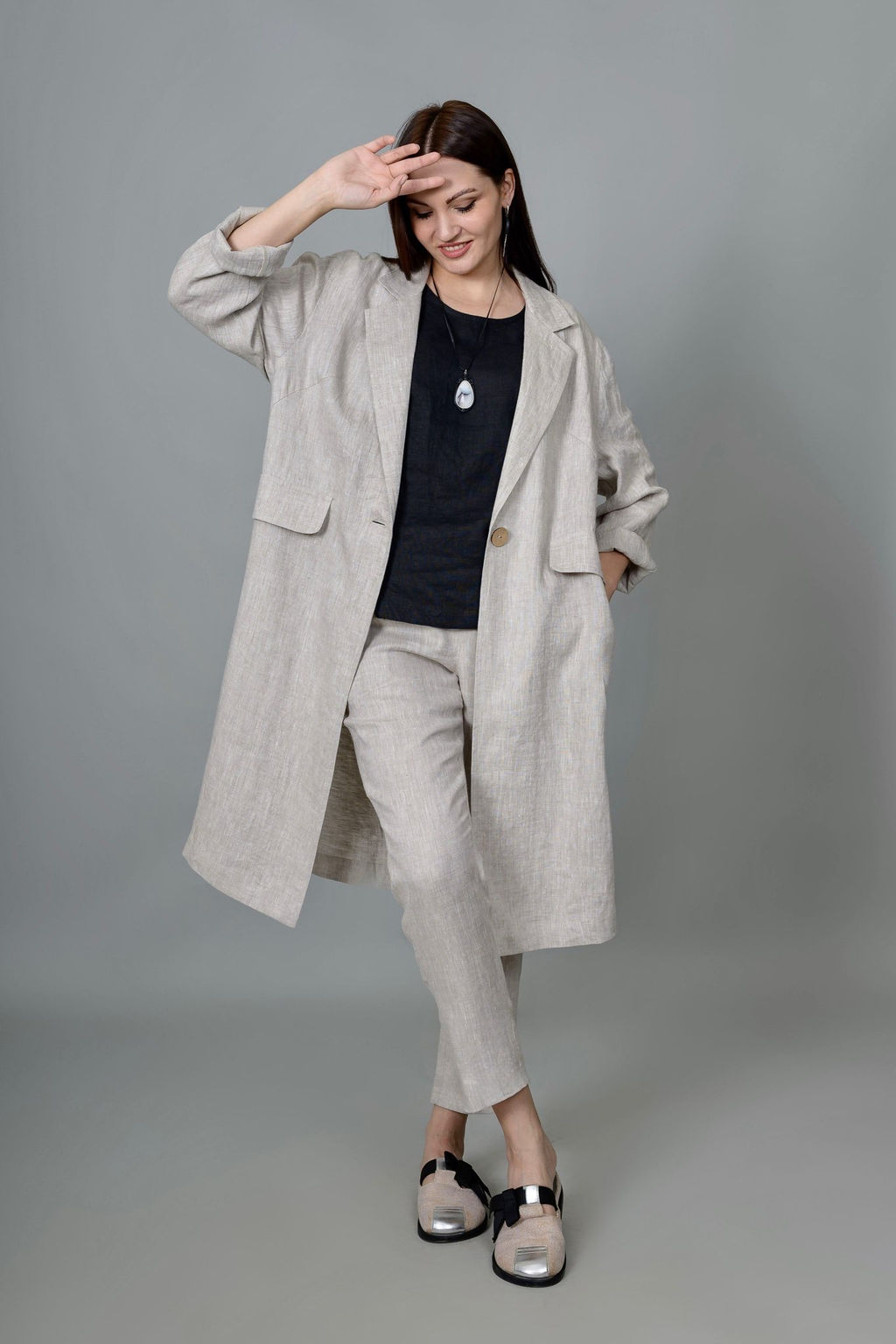 Жакет 100% лен