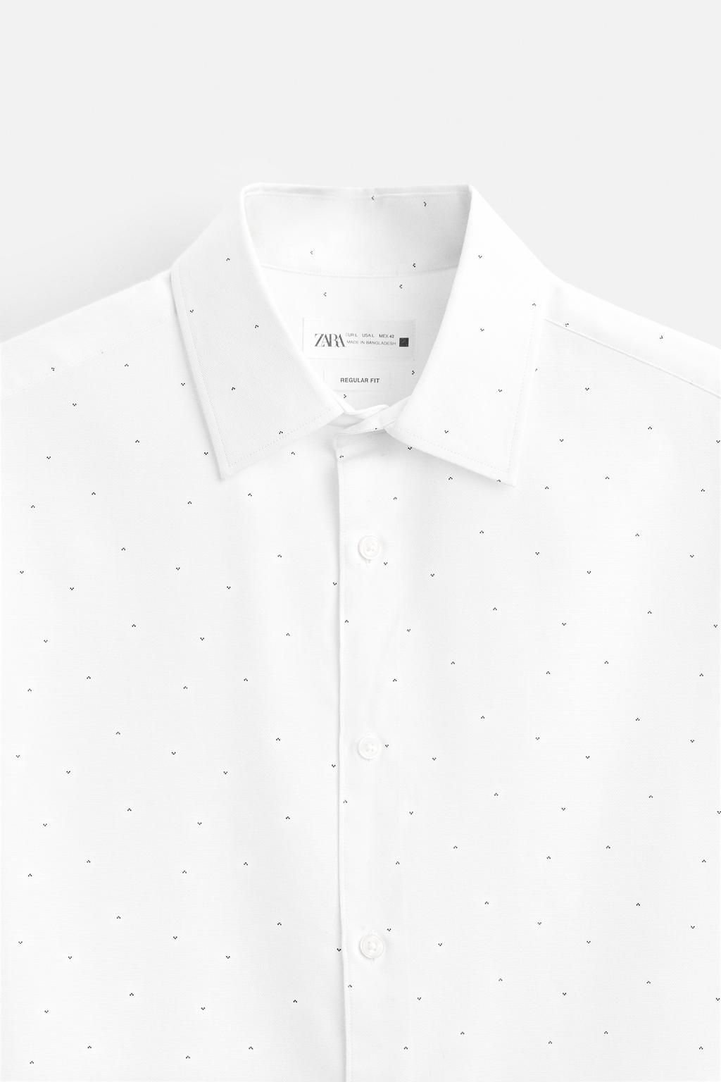 PRINTED EASY CARE SHIRT - Zara фото 8