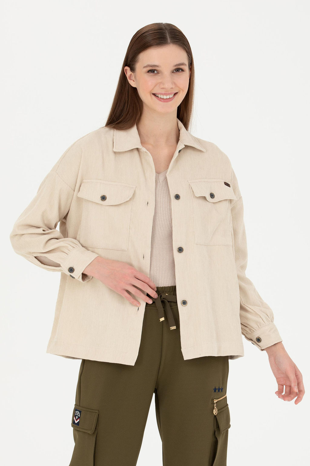 Женская рубашка с длинным рукавом Stone - U.s. polo assn фото 8