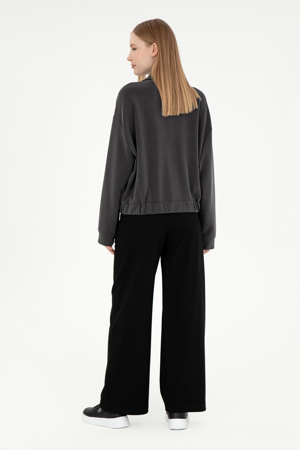 Женские черные брюки из плотной ткани Неожиданная скидка в корзине - U.s. polo assn фото 4