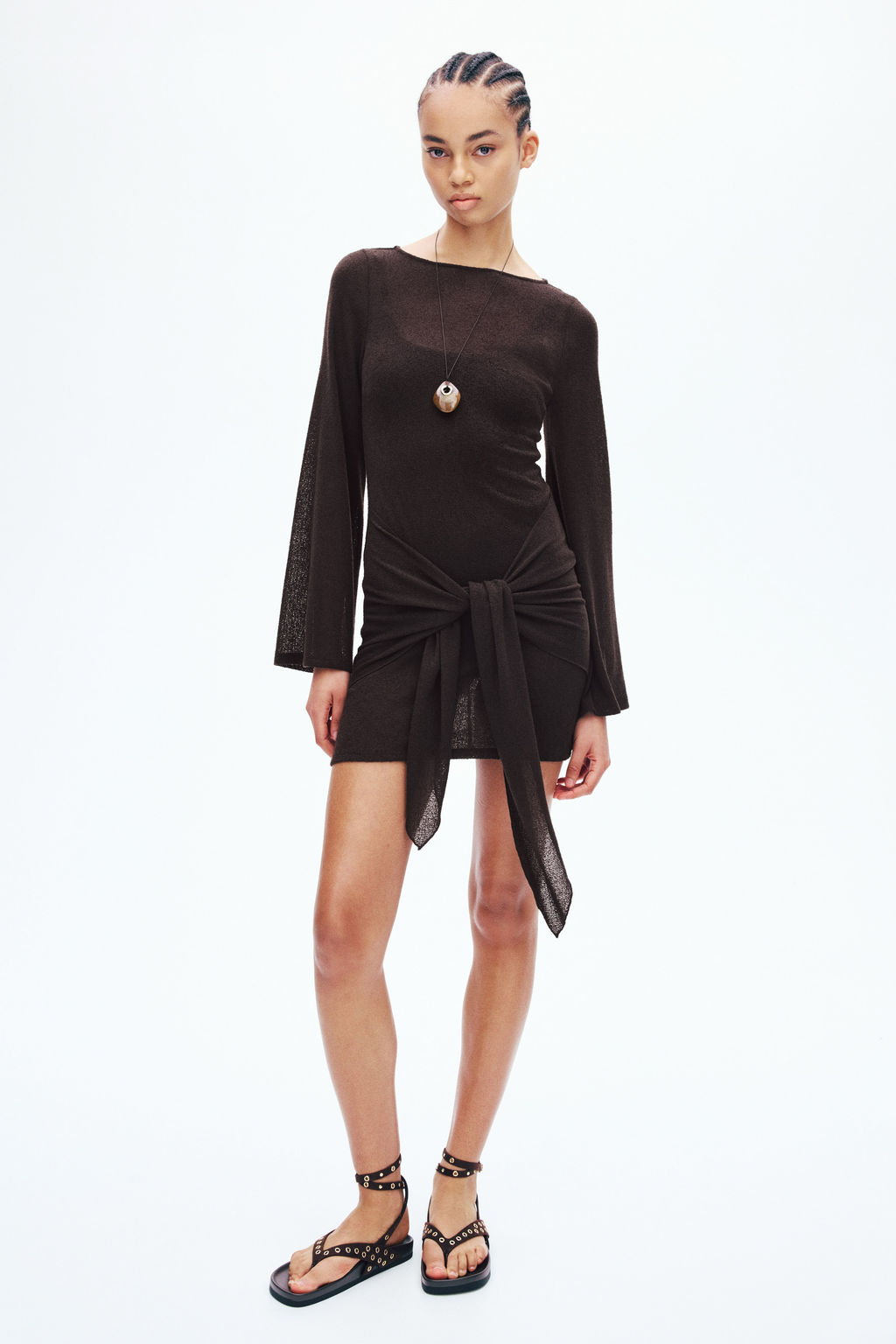 Vestido con lazada - H&m фото 3