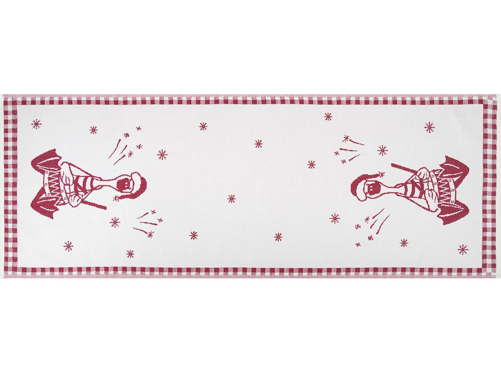 Полотенце х/б 9с23.111ж1 Гусь-заводила(ДТЭ бордовый) 50х140см