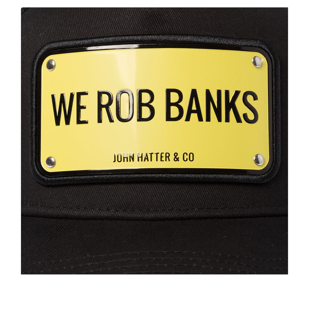 Бейсболка JOHN HATTER арт. 1-1007-U00 We Rob Banks (черный)  фото 3