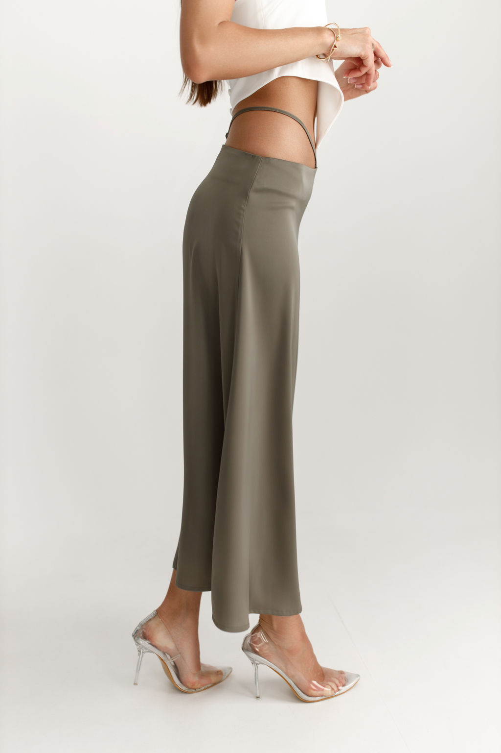 4203 ХАКИ ЮБКА