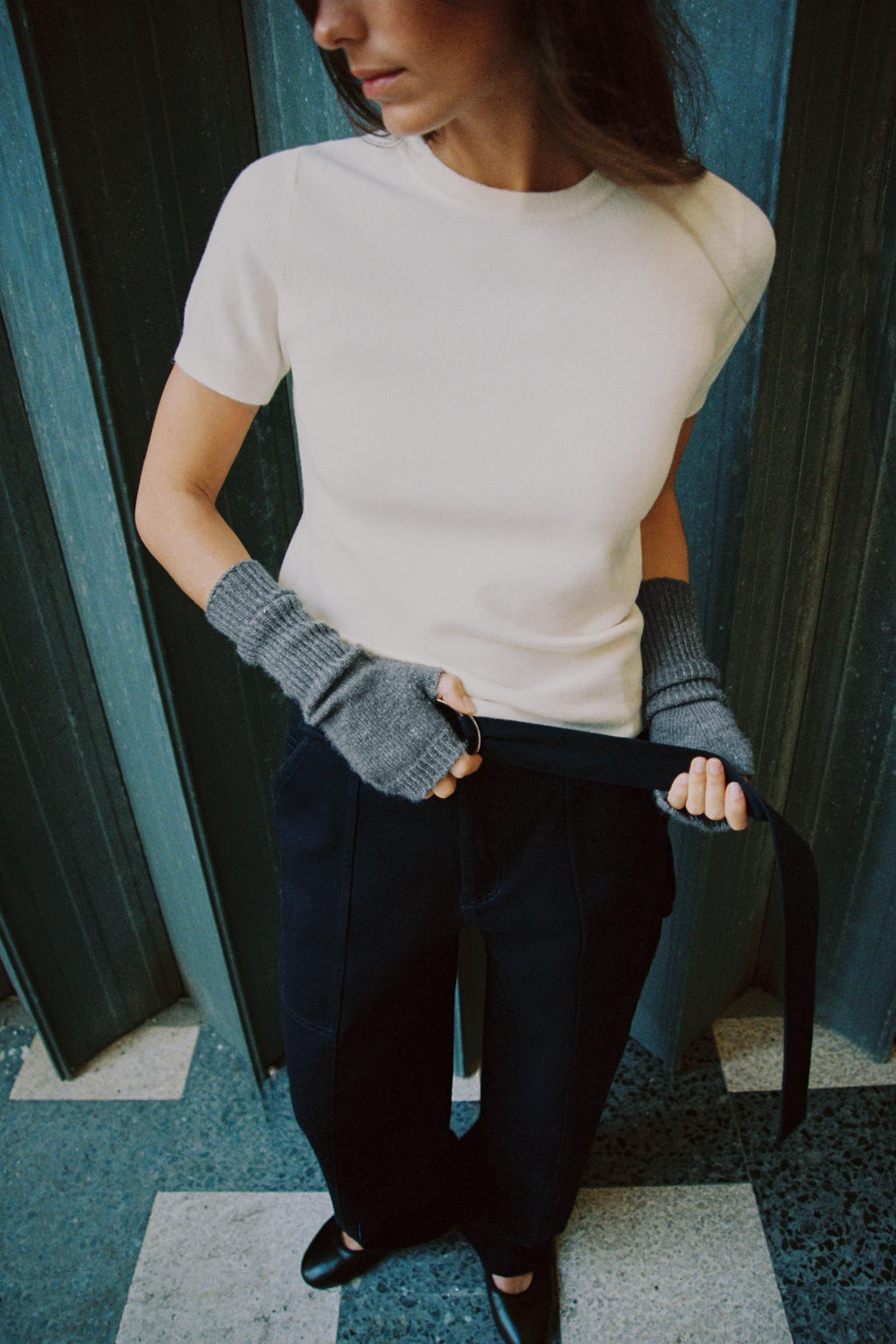SOFT-TOUCH SHORT SLEEVE KNIT TOP - Zara фото 24