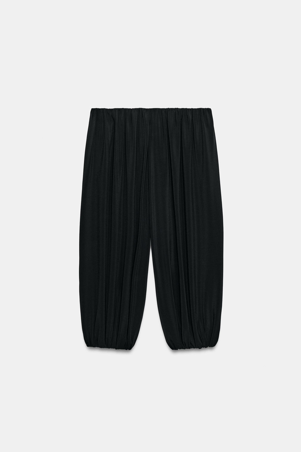 BERMUDA FLUIDA BAGGY GLOBO / Negro