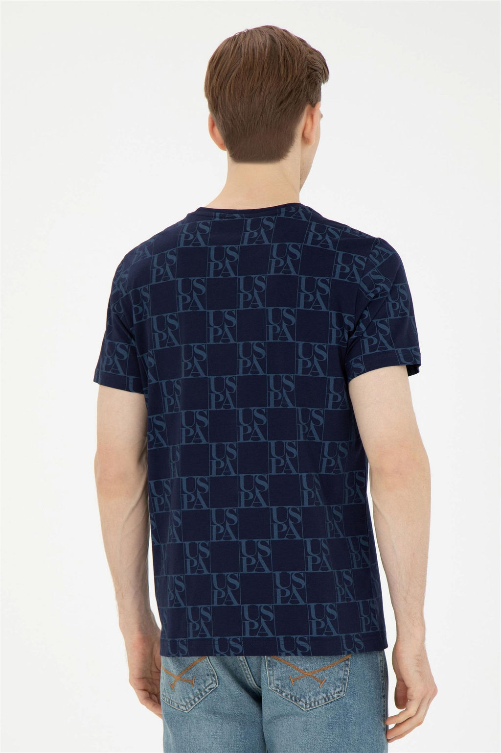 Мужская темно-синяя футболка - U.s. polo assn фото 5