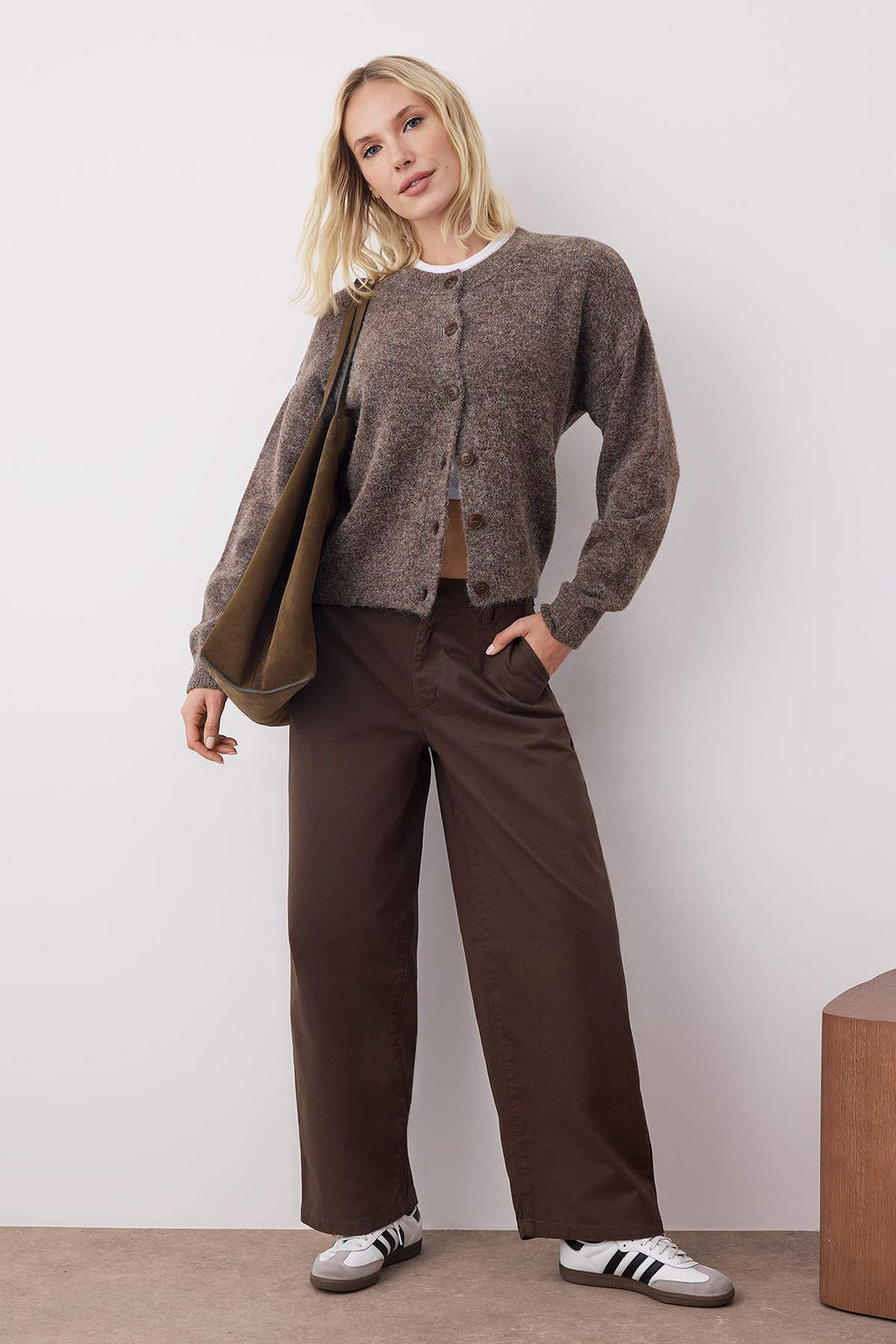 Kahverengi Normal Bel Baggy Jeans TWOAW26JE00198