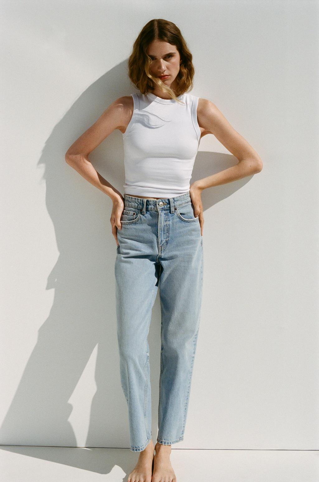 TRF MOM FIT HIGH-WAIST JEANS - Zara фото 16