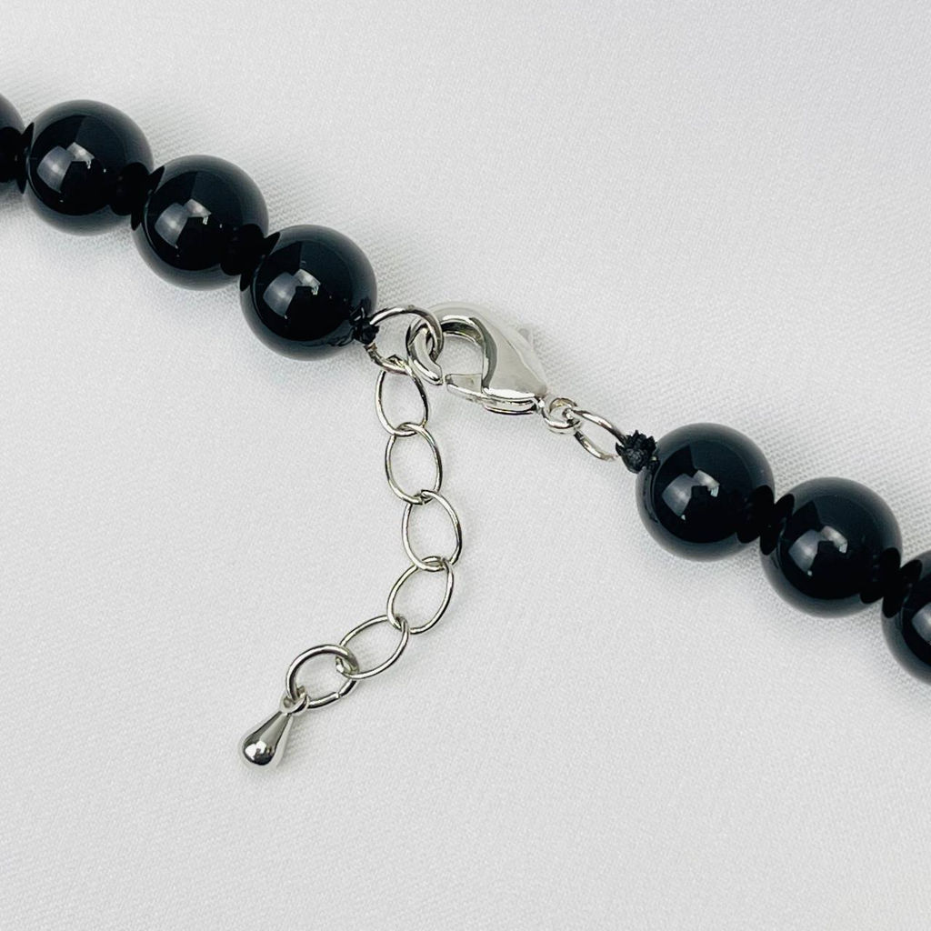 Колье из черного Агата 46 см +