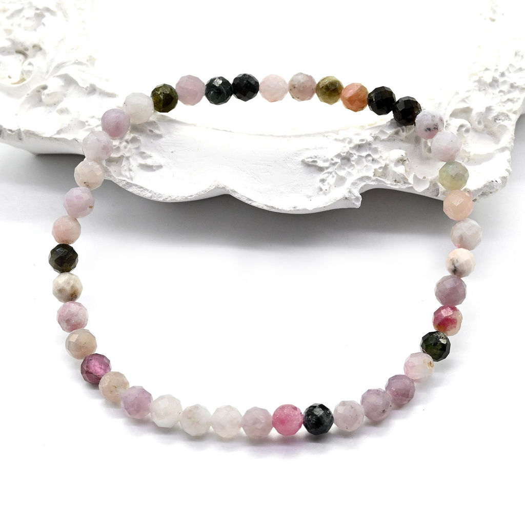 Браслет на резинке шарик гр.4мм из аметиста, 17см - Радуга камня фото 8