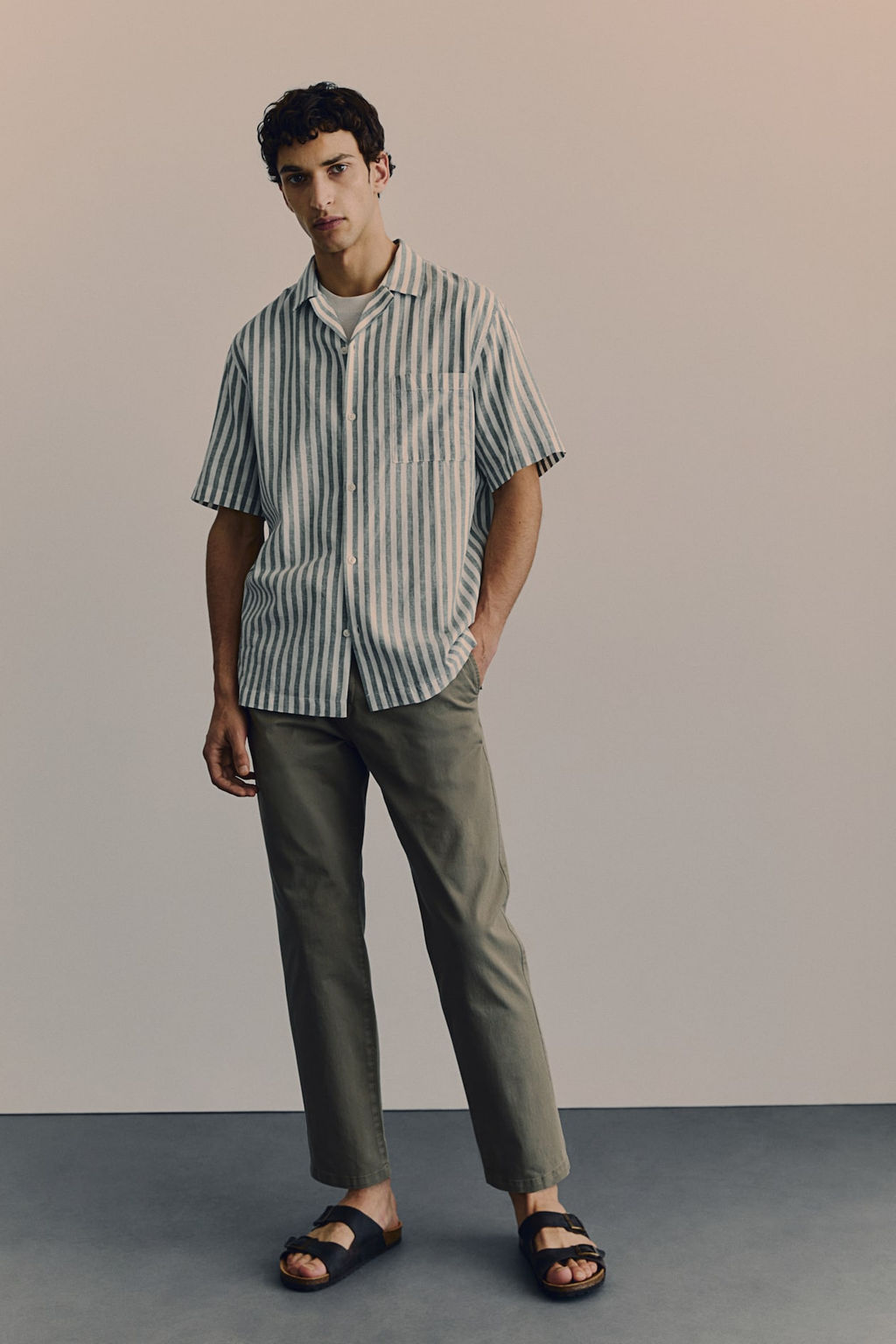 Camisa resort en mezcla de lino Regular Fit - H&m фото 2