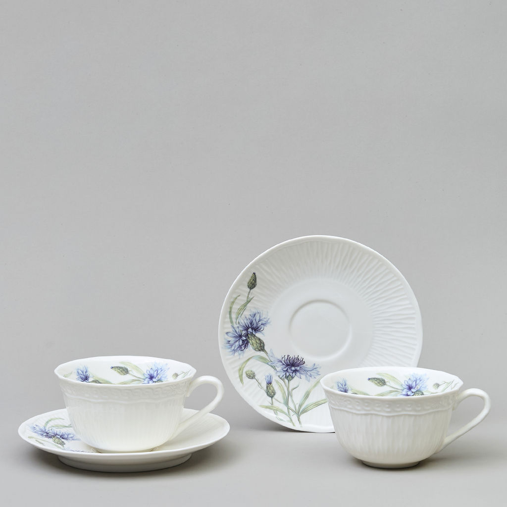 ЧАЙНЫЙ НАБОР LEFARD ВАСИЛЬКИ НА 2 ПЕР. 4 ПР. 330 МЛ  фото 3