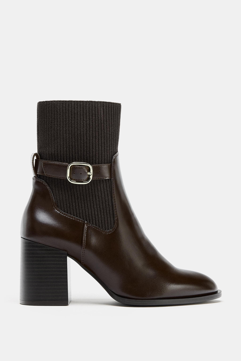 FABRIC UPPER HEELED ANKLE BOOTS - Zara фото 3