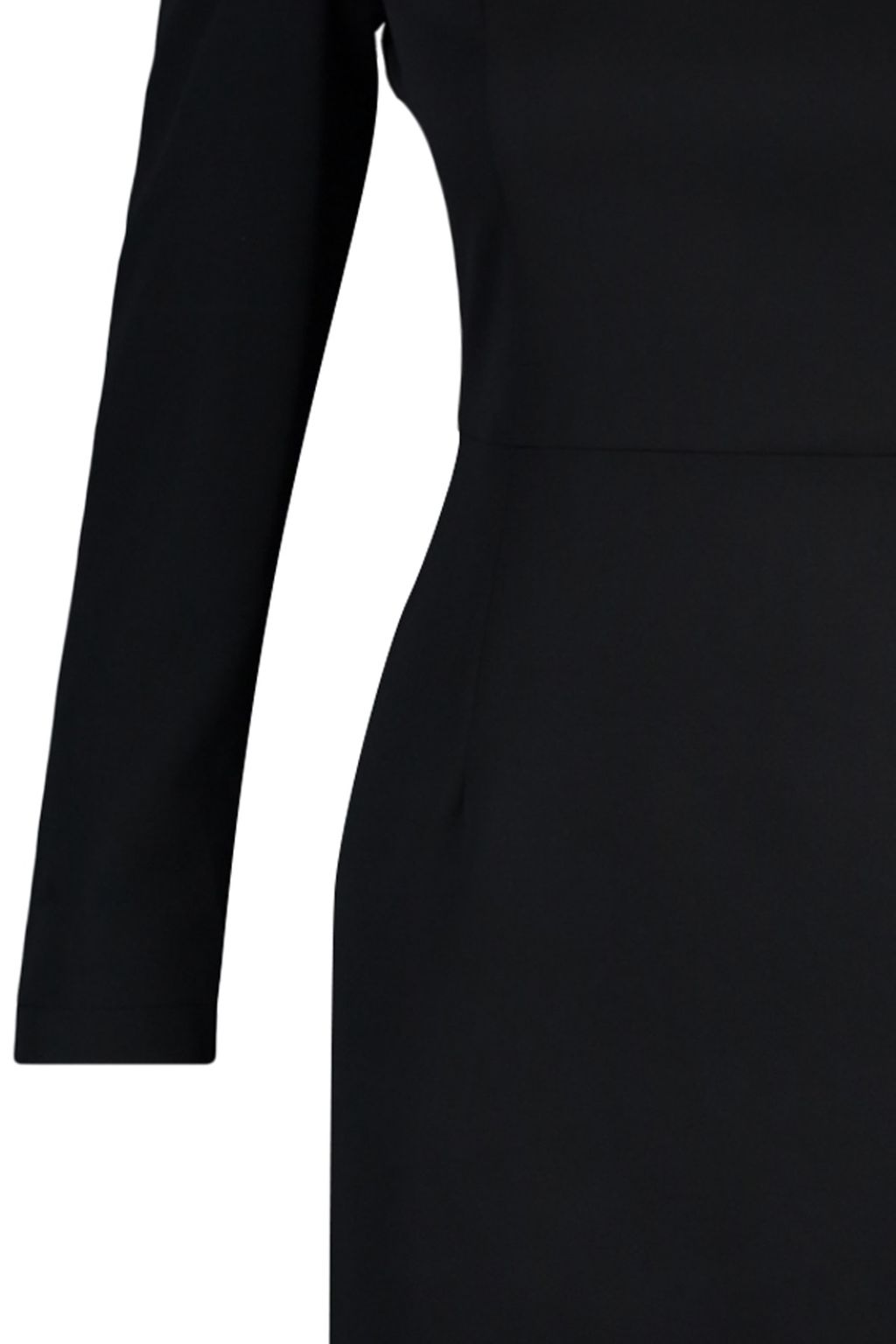 Siyah V Yaka Dokuma Elbise TWOAW23EL00352