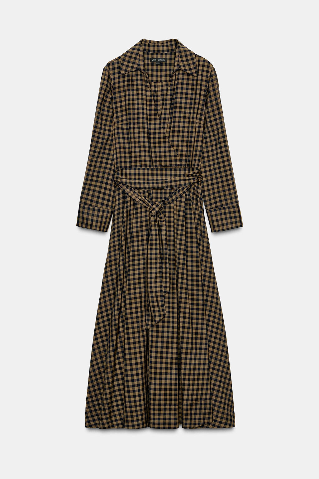 CHECK SHIRT DRESS ZW COLLECTION - Zara фото 4