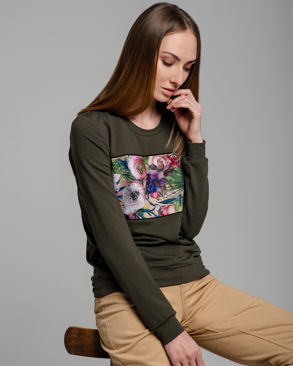 Свитшот с горизонтальной вставкой SP011 * - Sahar art lab фото 4