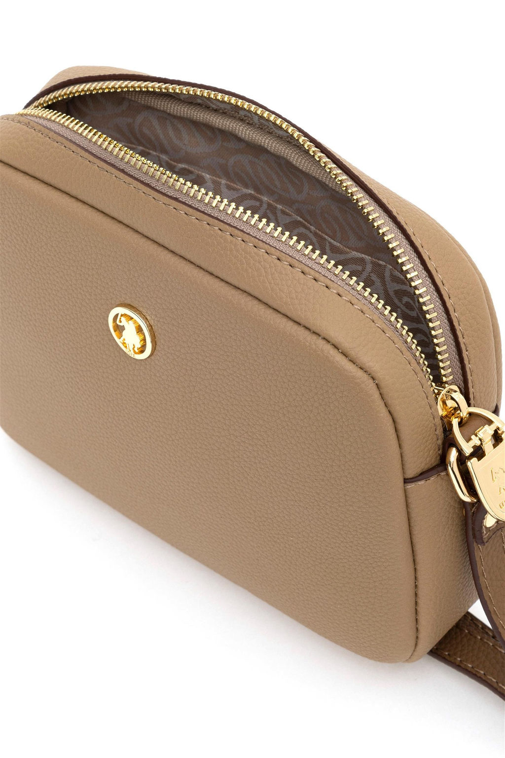 Женская темно-бежевая сумка через плечо Неожиданная скидка в корзине - U.s. polo assn фото 5