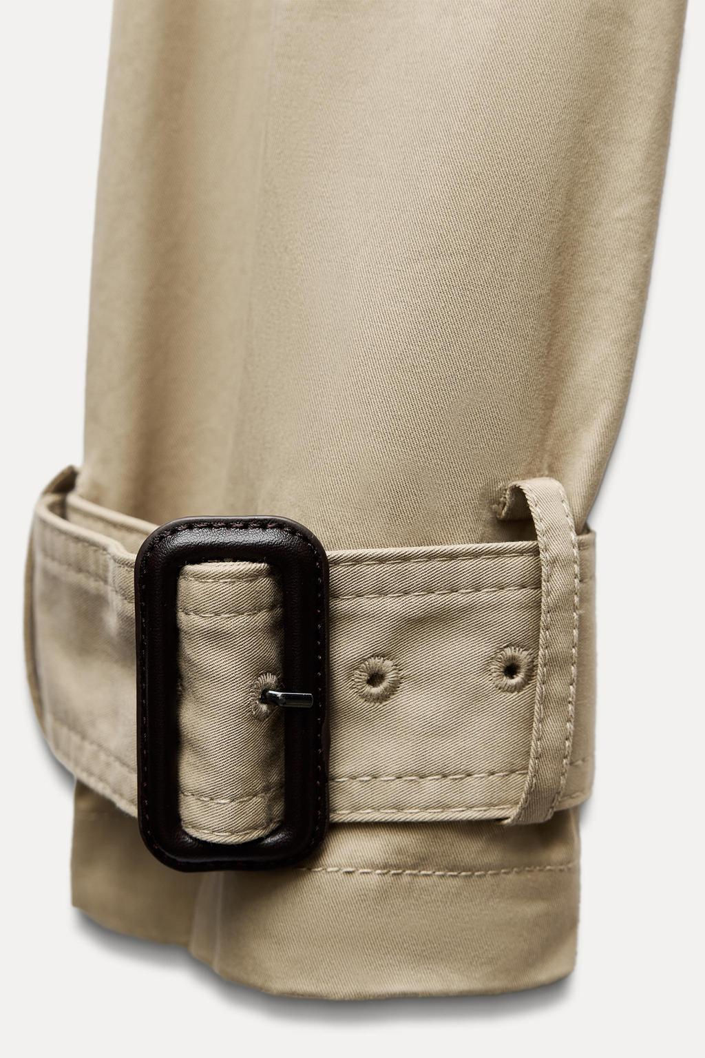 ZW COLLECTION WATER-REPELLENT TRENCH COAT - Zara фото 17