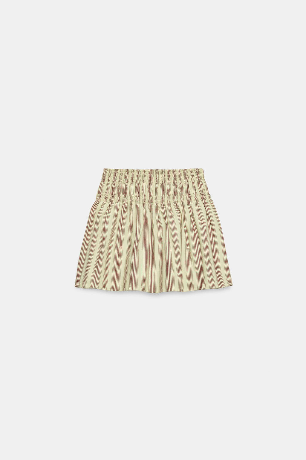 FALDA MINI RAYAS / Marr?n / Verde - Zara фото 6