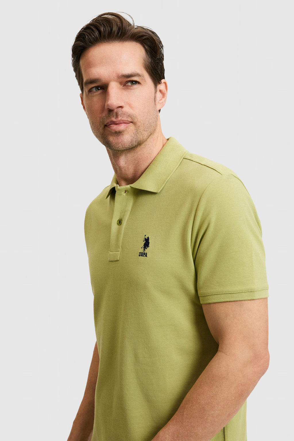Erkek Slim Fit Polo Yaka _a_la Basic Ti__rt