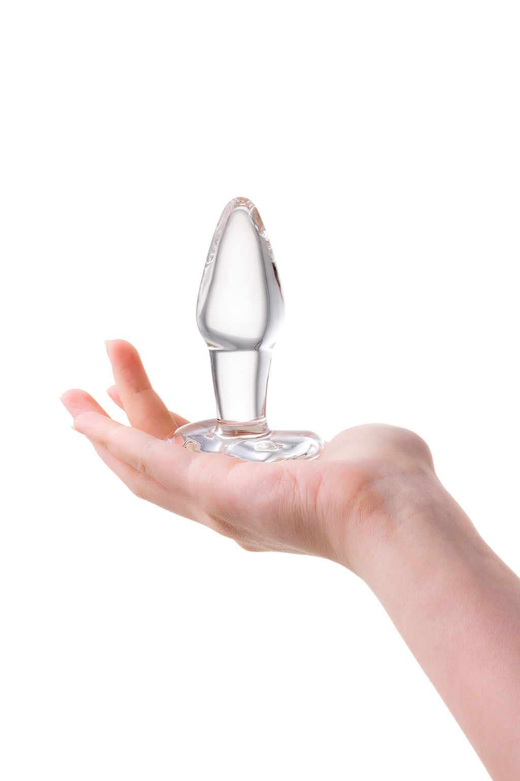 Анальная втулка Sexus Glass, стекло, прозрачная, 10,5 см, 3,5 см  фото 4