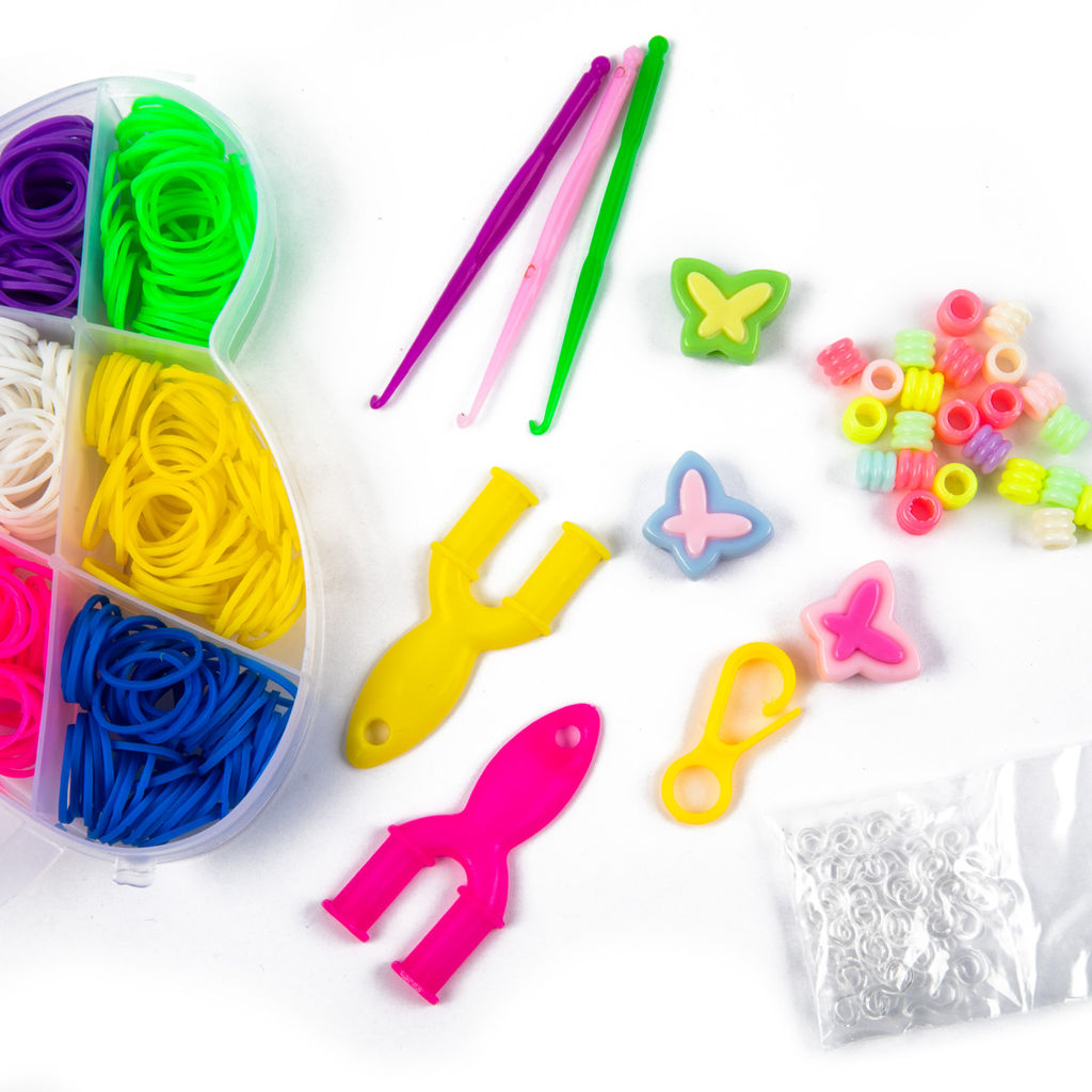 Hobbius SLB-22 Набор для плетения из резинок Бабочка 600 шт ассорти  фото 4