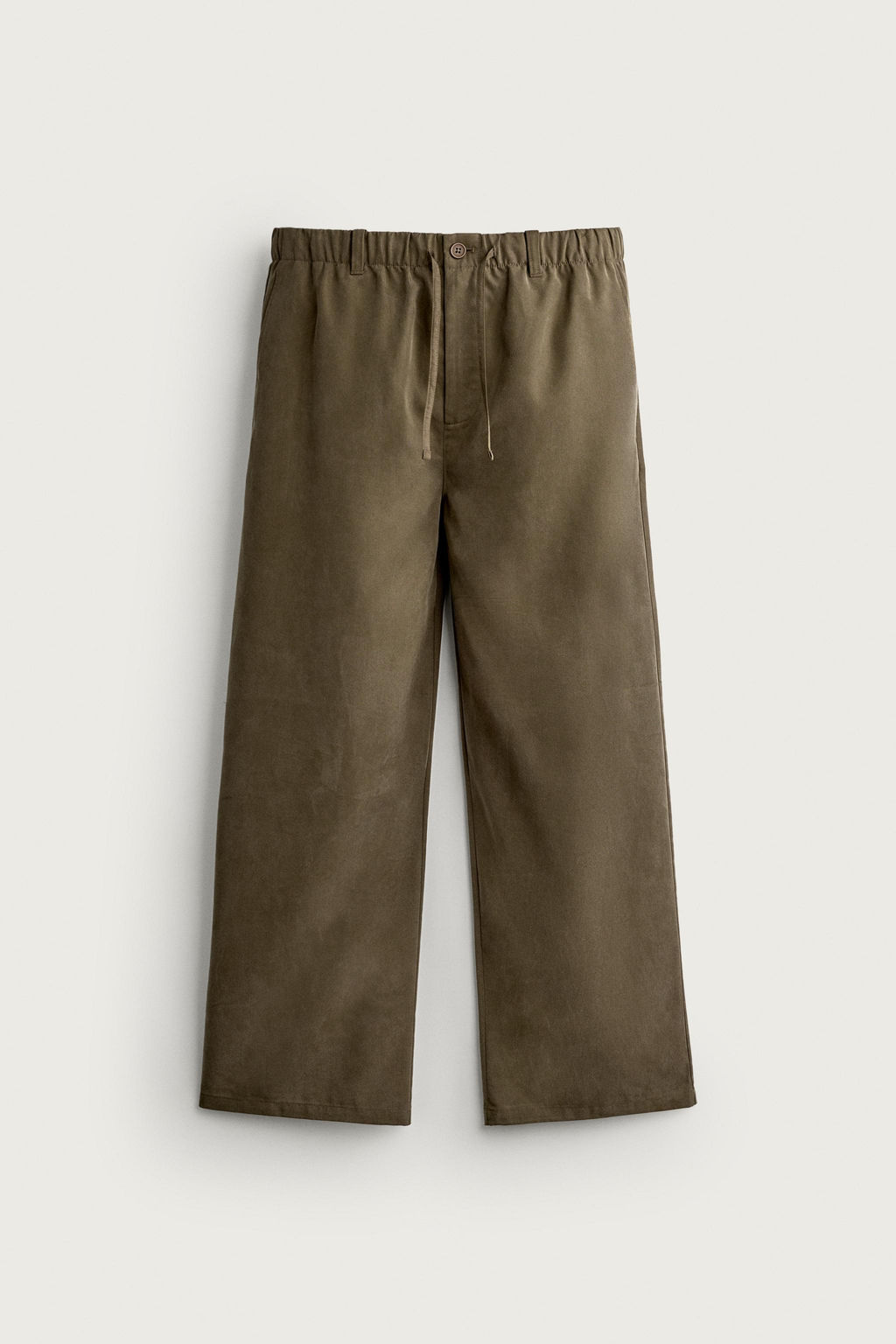 PANTAL?N FLUIDO RELAXED FIT / Marr?n - Zara фото 6